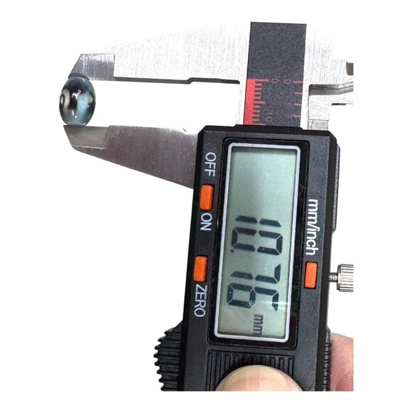 Artisan Piccasso Style Handmade Lampwork Glass Beads Artisan Crafted Blue Black - Picture 10 of 10